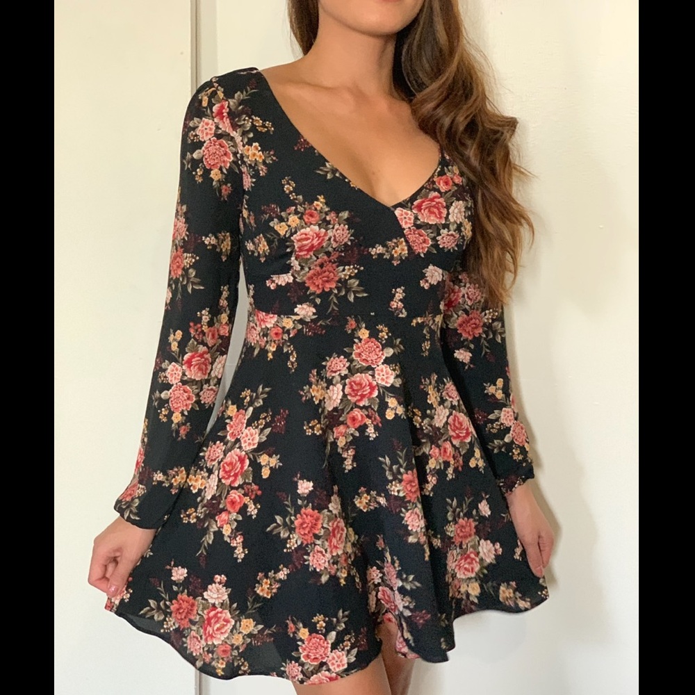 Long Sleeve Floral Dress